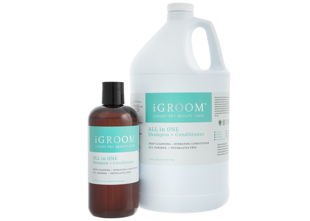 iGROOM  All-In-One Sampon si Balsam pentru Caini