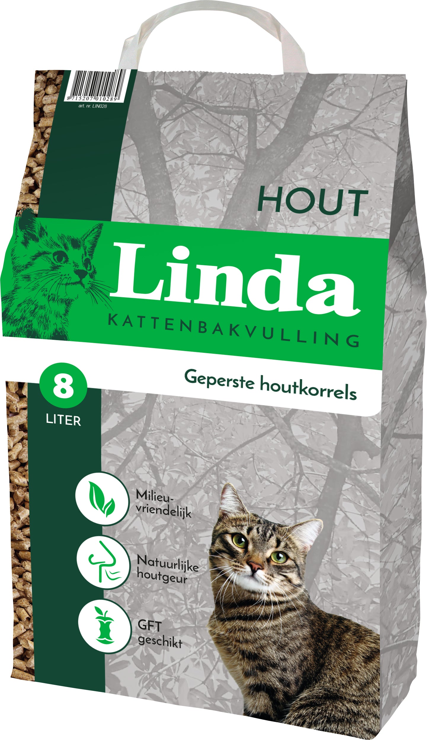 Asternut Pisici Linda- Wood peleti 8L