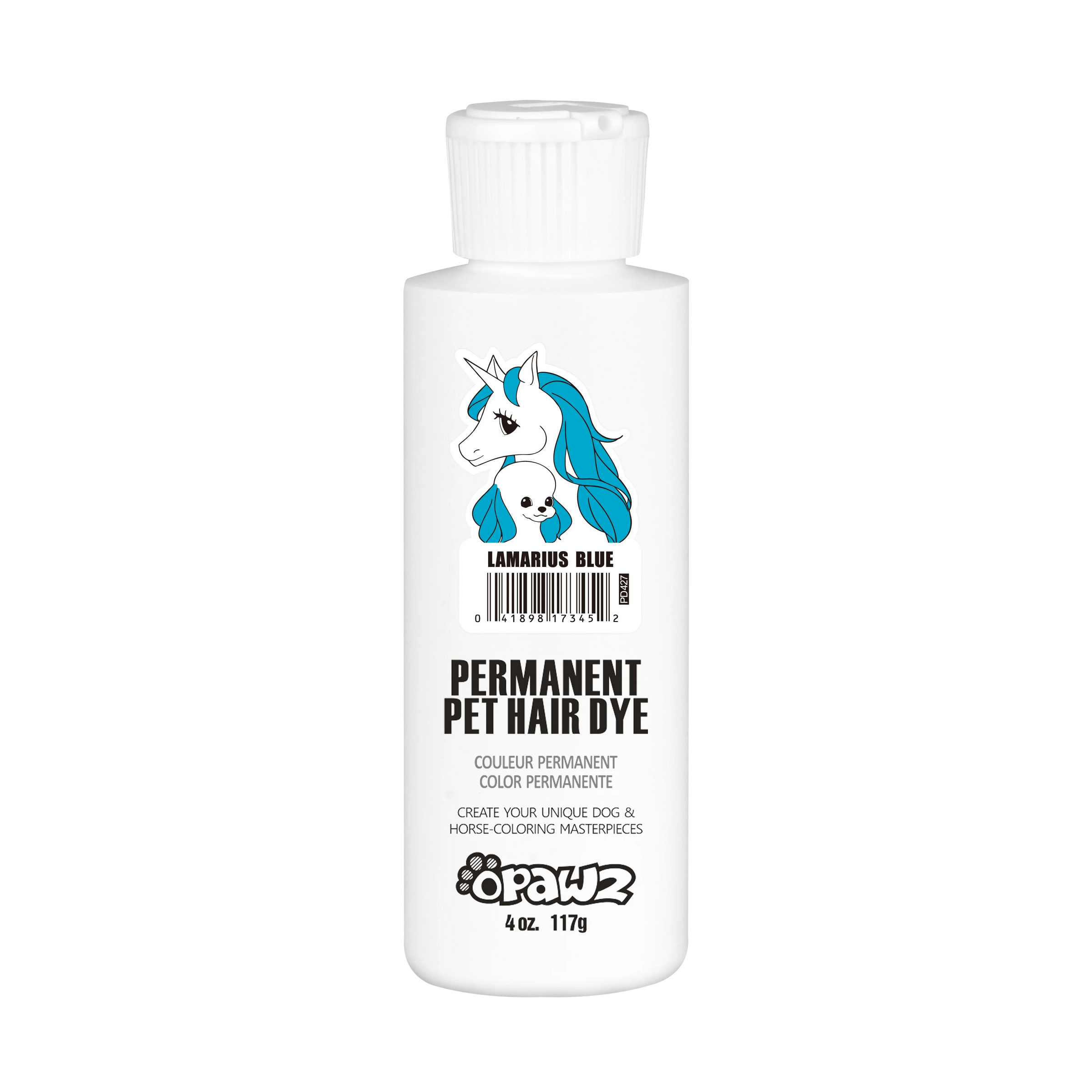 Opawz Albastru Lamarius- vopsea permanenta pentru caini si cai 8oz. / 234g