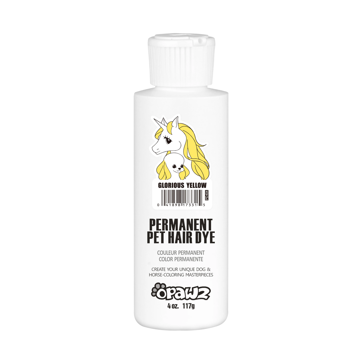 Opawz Galben- vopsea permanenta pentru caini si cai 8oz. / 234g
