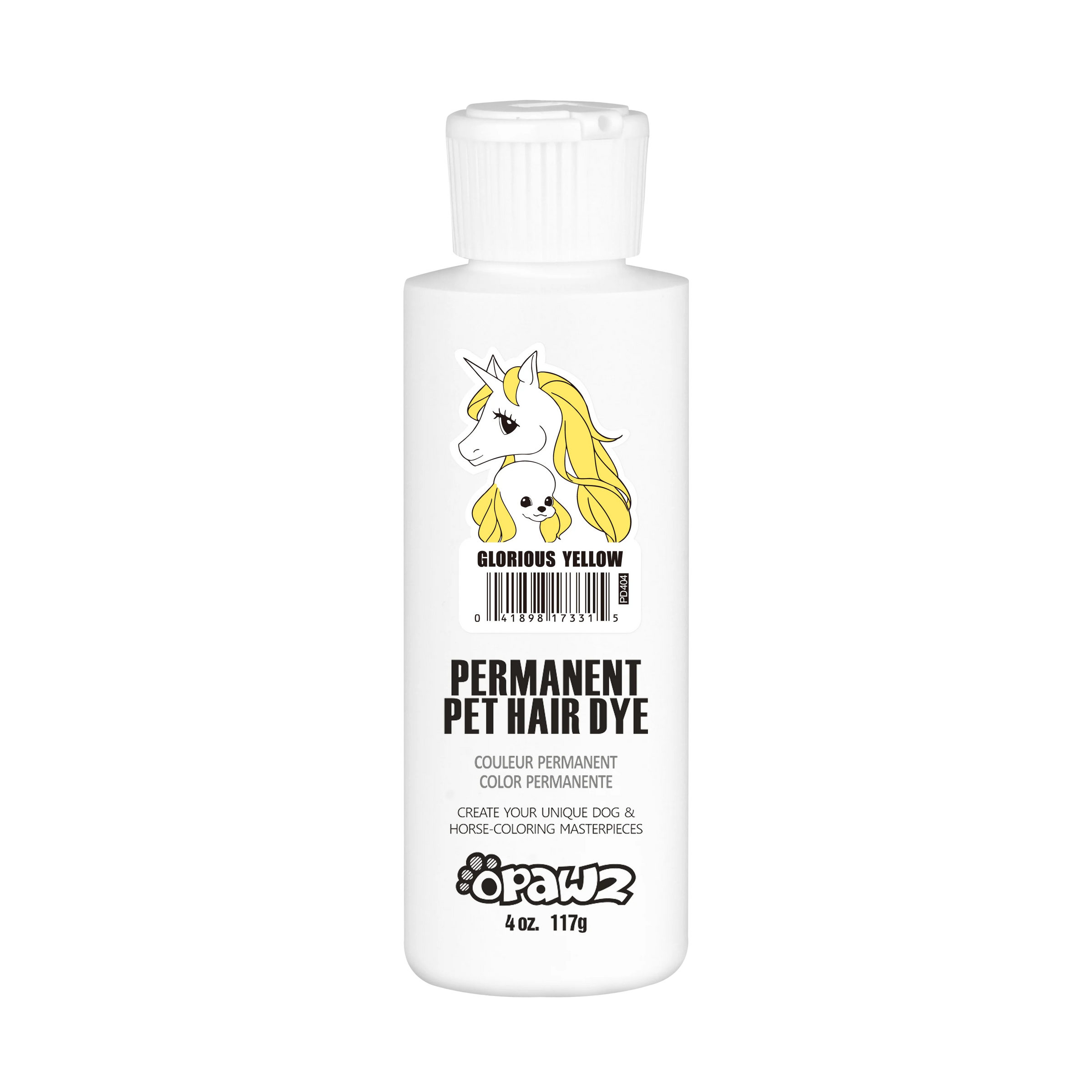 Opawz Galben- vopsea permanenta pentru caini si cai 8oz. / 234g