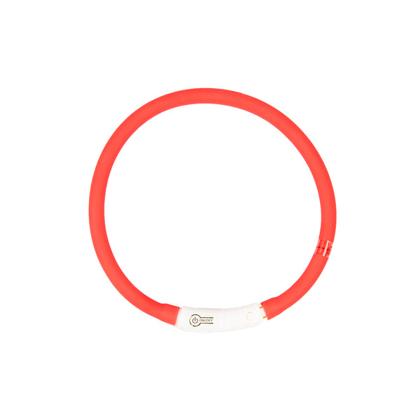 Zgarda Luminoasa Nylon-Rosu