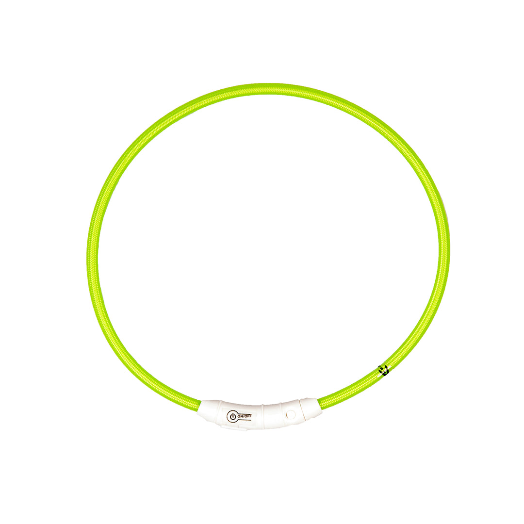 .Zgarda Luminoasa Nylon- Verde