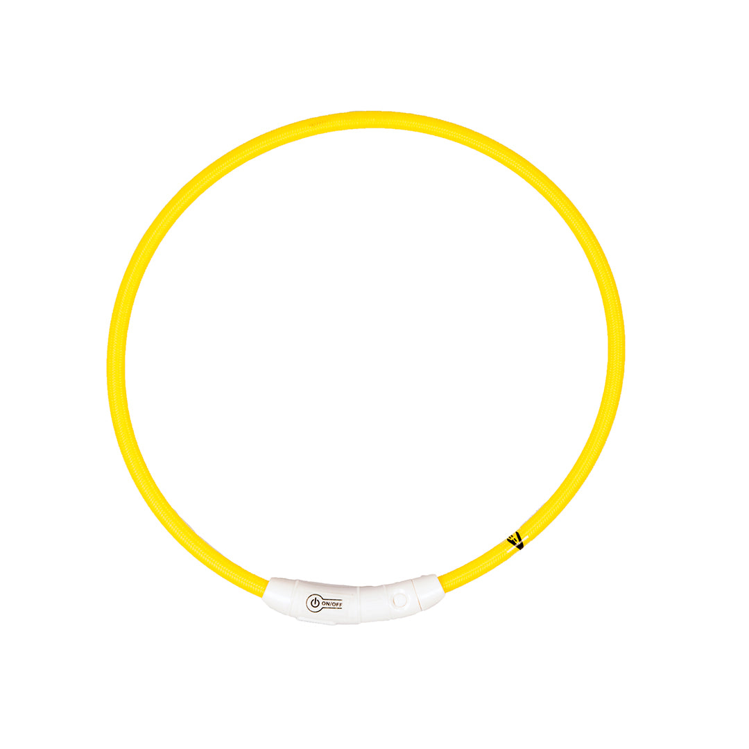 .Zgarda Luminoasa Nylon- Galben