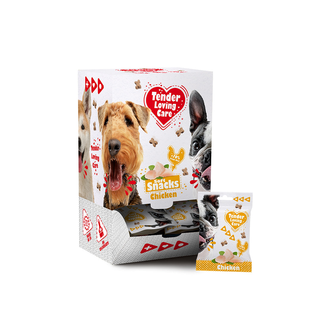 Recompense pentru caini Snack Soft Chicken 100g
