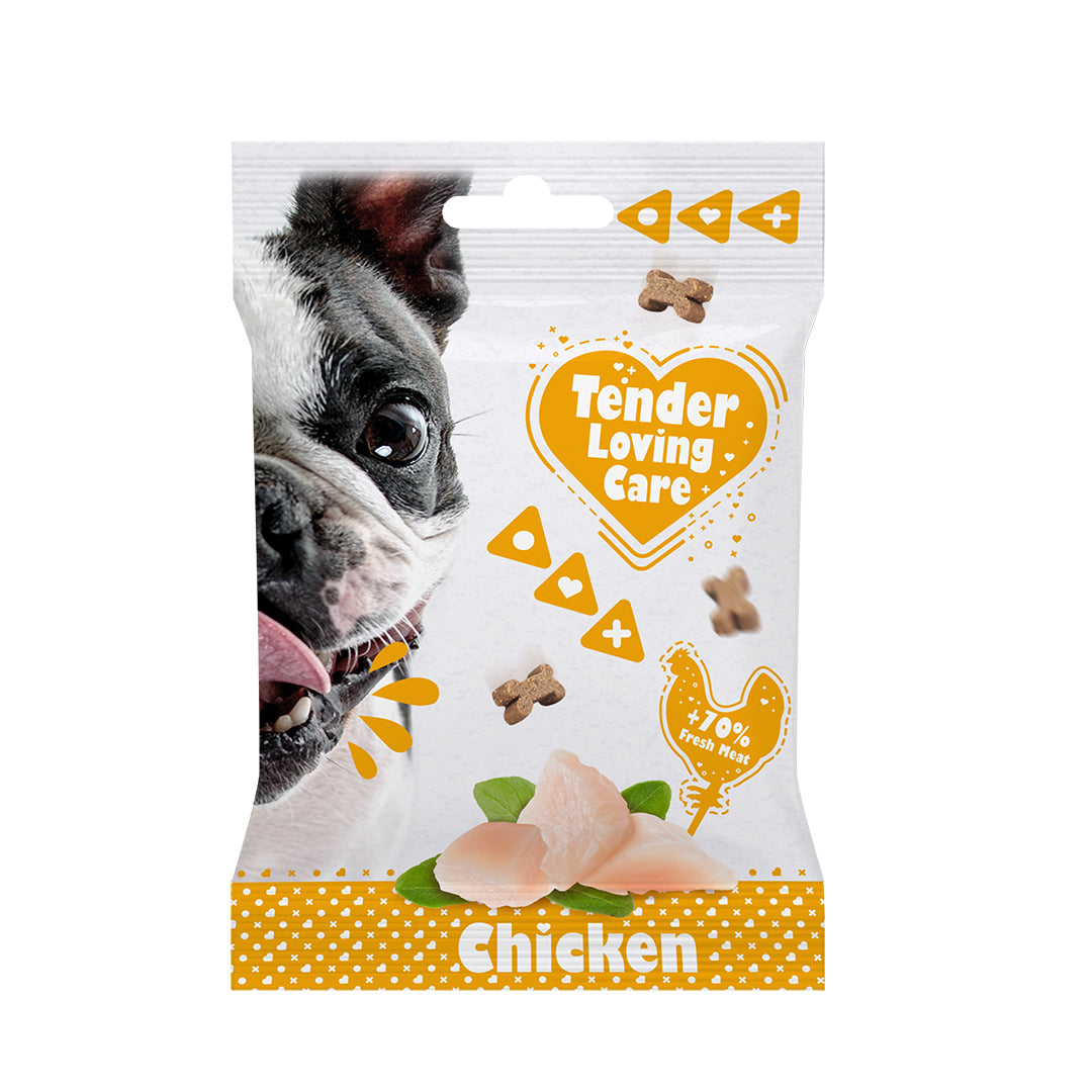 Recompense pentru caini Snack Soft Chicken 100g