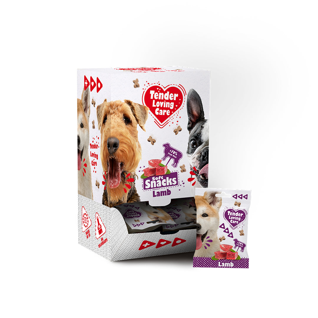 Recompense pentru caini Soft snack miel 100g