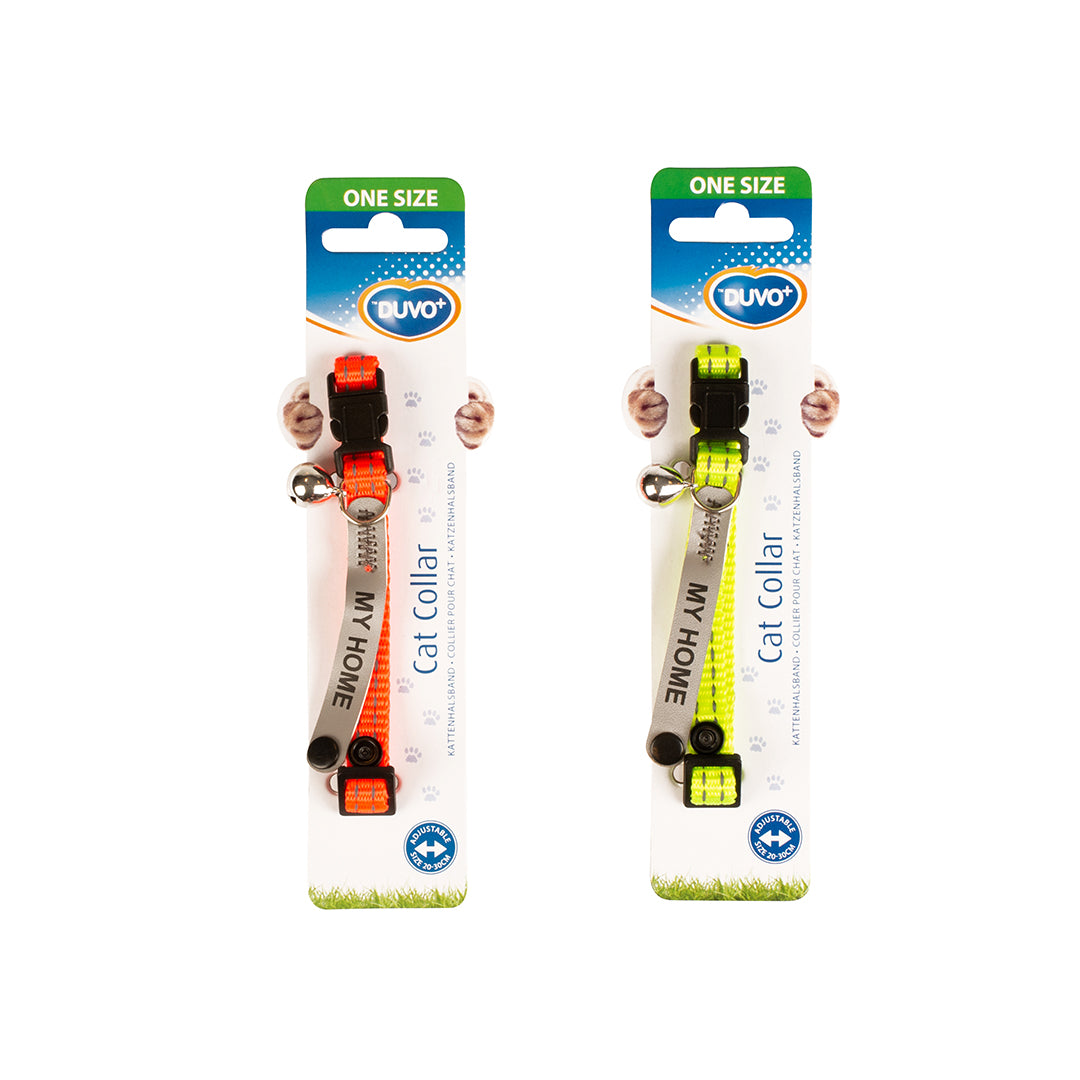 Zgarda Pisici Classic Reflectorizanta- Neon