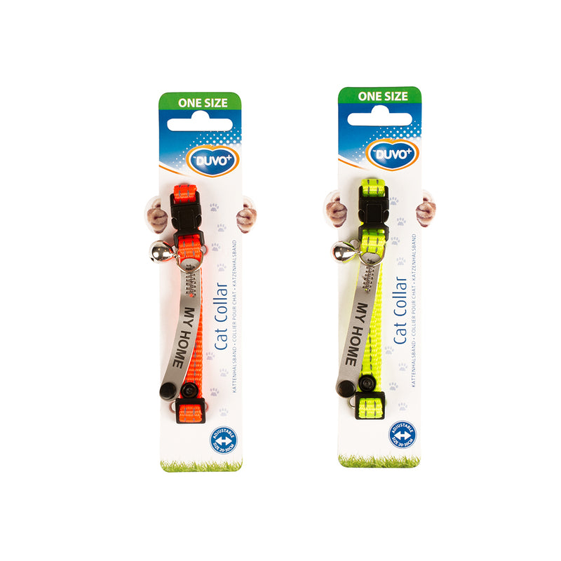 Zgarda Pisici Classic Reflectorizanta- Neon