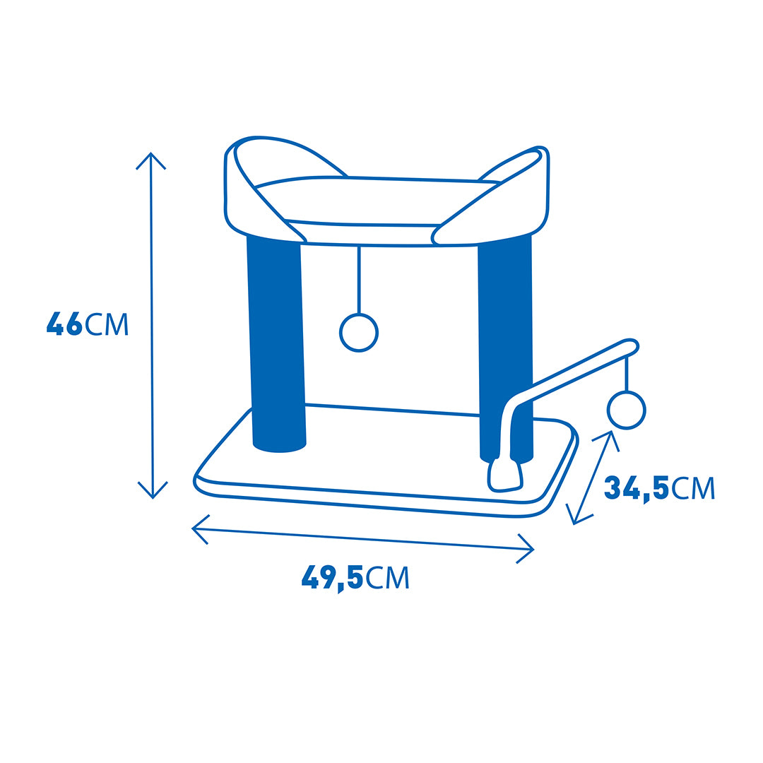 Ansamblu Tokyo Theatre pentru pisici 49.5x34.5x46 cm gri