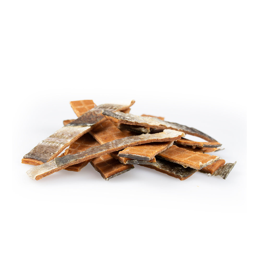Recompense Peşte! fâșii de somon și cod 150gr - ± 14st