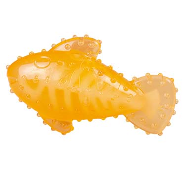 Jucarie cauciuc Chew n Play peste portocaliu 16.7x9.9x6 cm