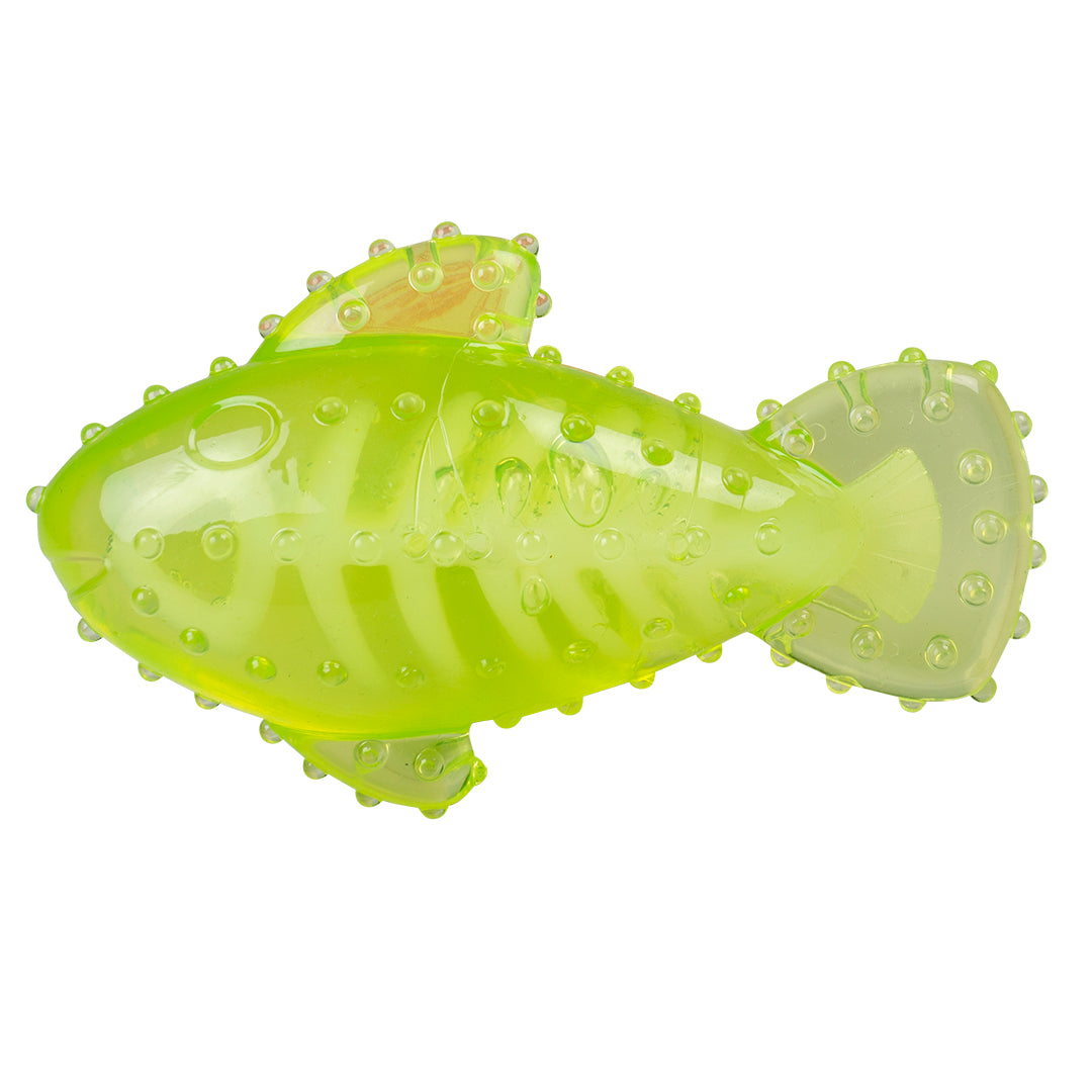 Jucarie cauciuc Chew n Play peste verde 16.7x9.9x6 cm
