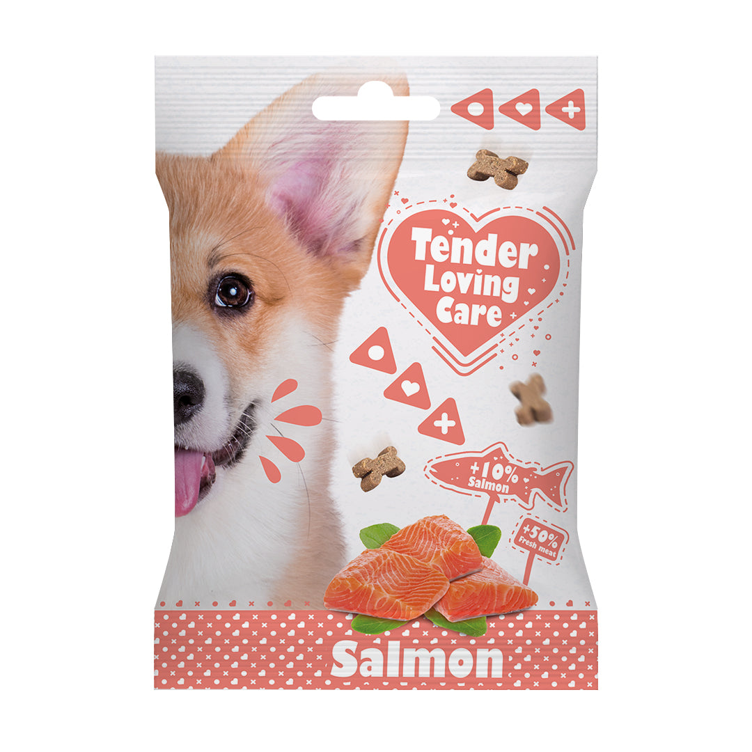 Recompense pentru caini Soft snack somon 100g