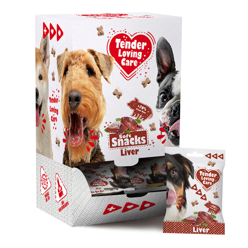 Recompense pentru caini Soft snack ficat 100g