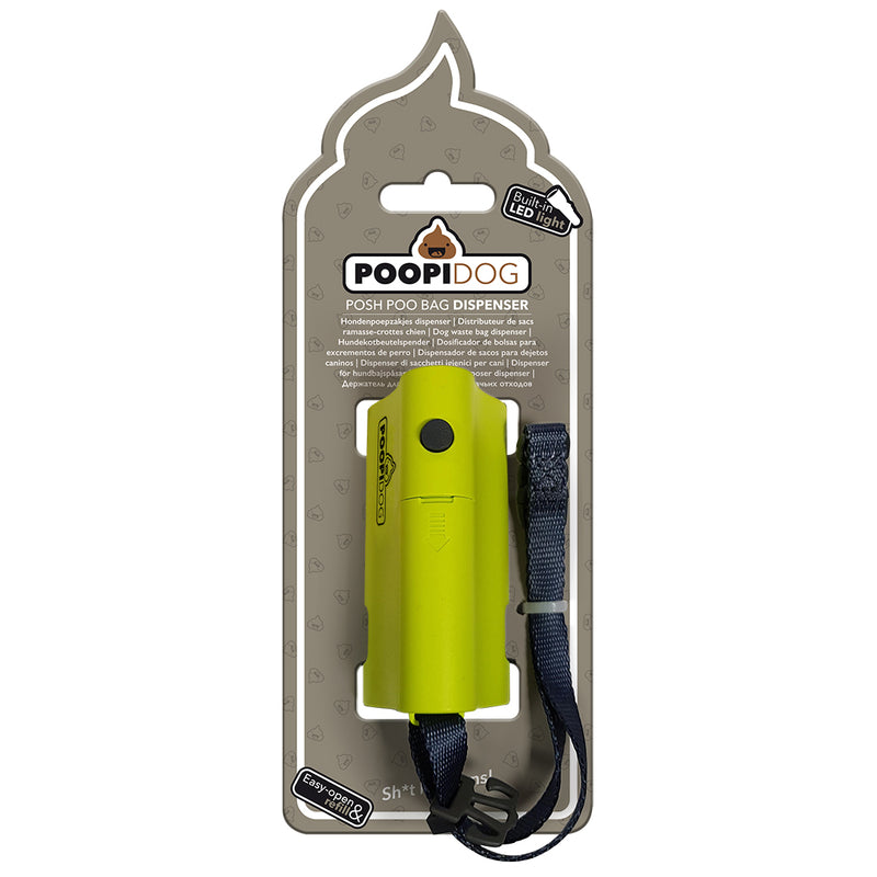 Suport cu led Pungi igienice Poopi Dog Lavanda 8,5x4x6 cm
