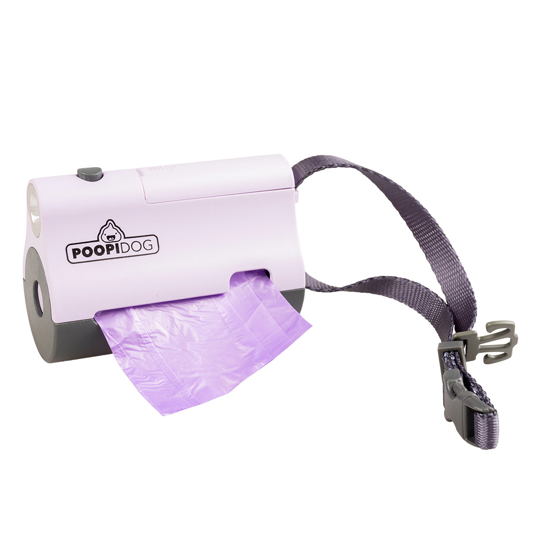 Suport cu led Pungi igienice Poopi Dog Lavanda 8,5x4x6 cm