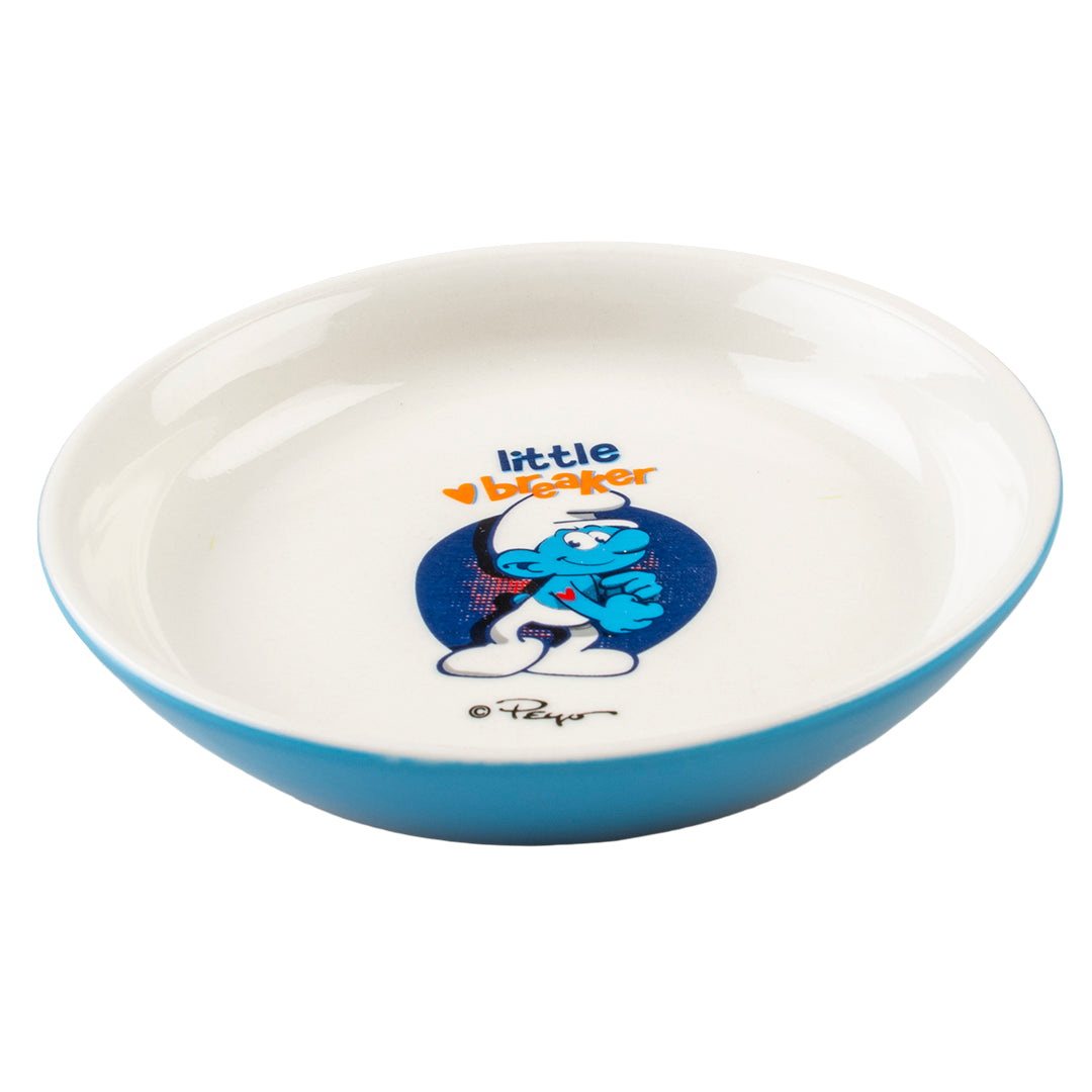 Castron Smurf Hefty alb/albastru 180ml - 14.2x14.2x2.5cm