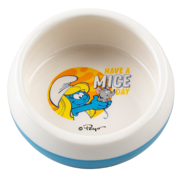 Castron Smurf Smurfette alb/albastru 100ml-8.5x8.5x4cm