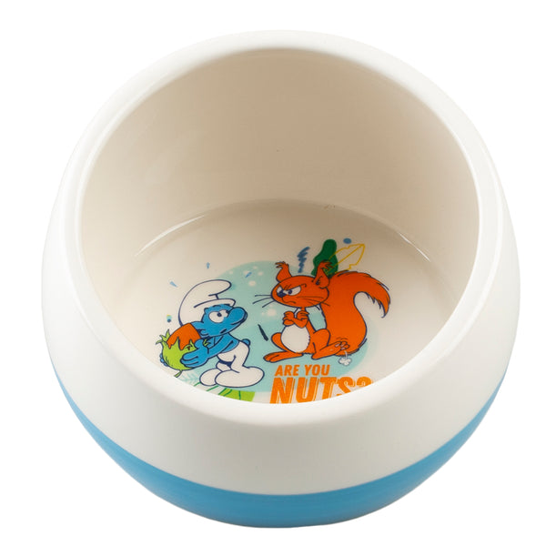 Castron Smurf Clumsy alb/albastru 320ml-11.3x11.3x7.6cm