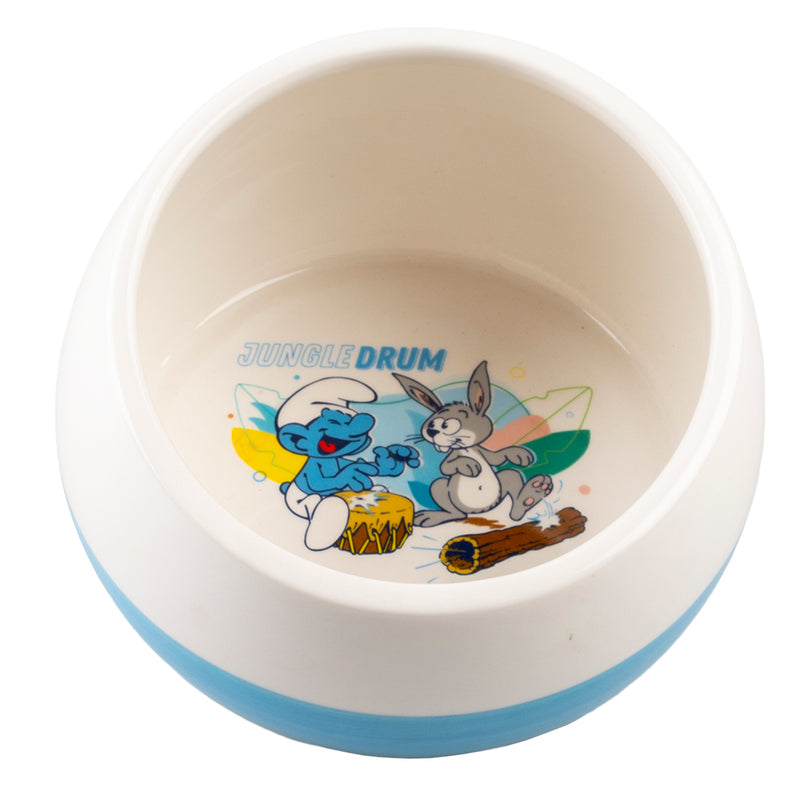 Castron Smurf Harmony alb/albastru 800ml - 15x15x10cm
