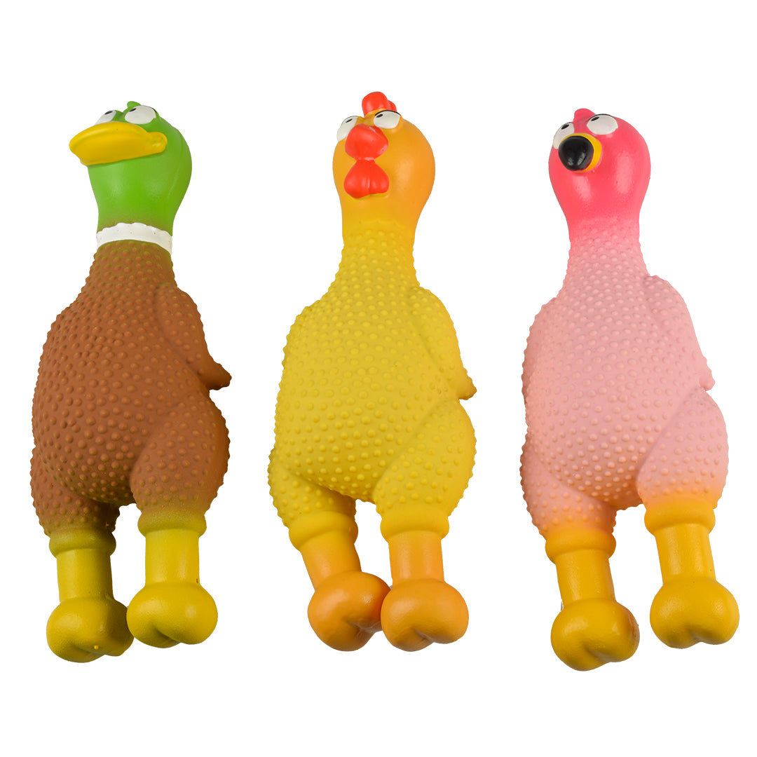 Jucarie Cauciuc Pasare 8x23x7cm culori diverse