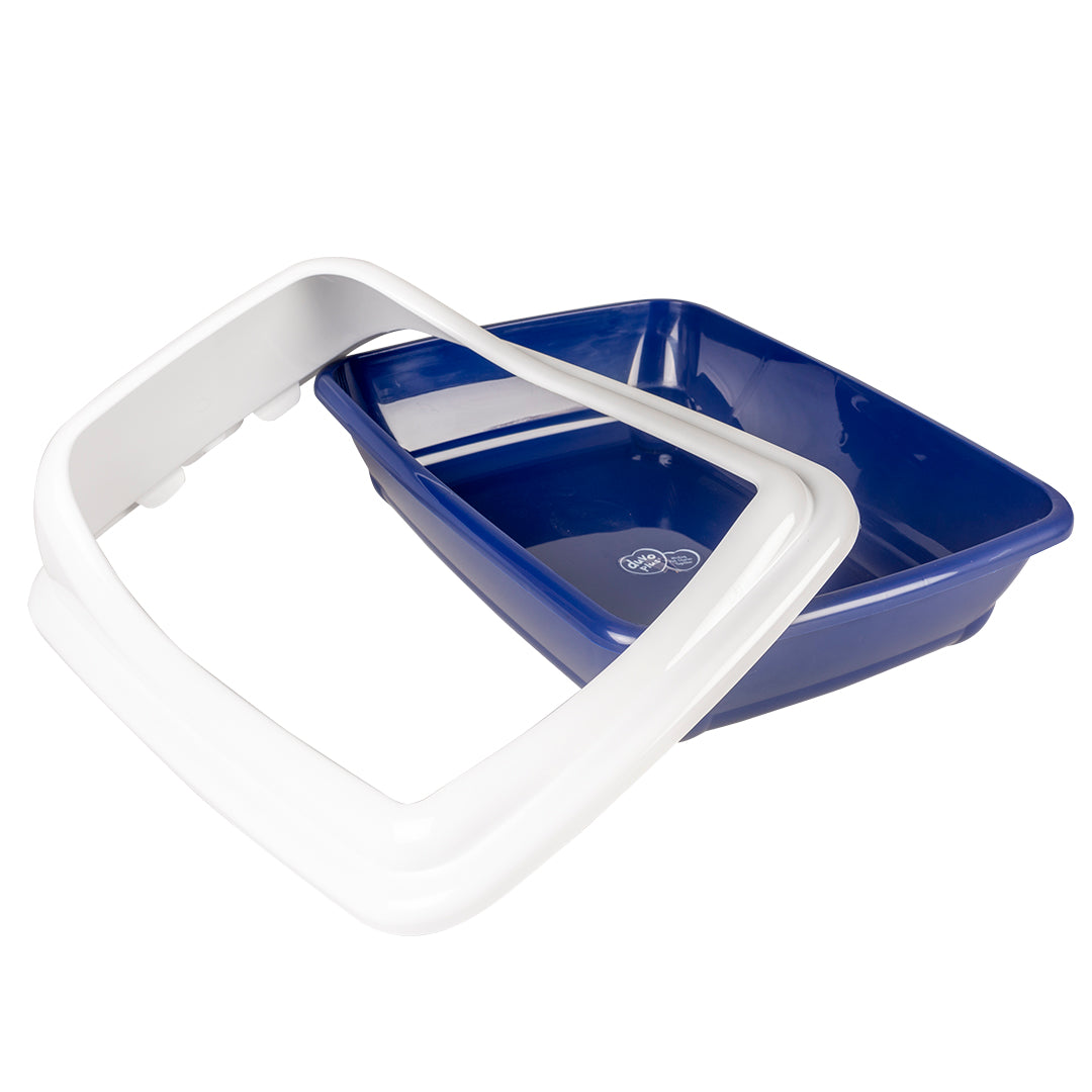 Litiera Birba cu margine-albastra