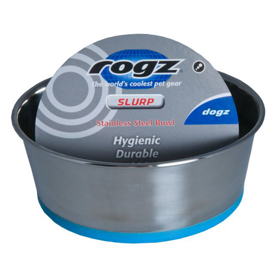 Bol Rogz Slurp Antiderapant- albastru