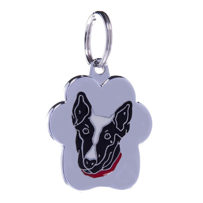 .Medalion Rainbow Bull Terrier Negru/Alb - PetGuru Pet Shop by Vetomed
 - 1