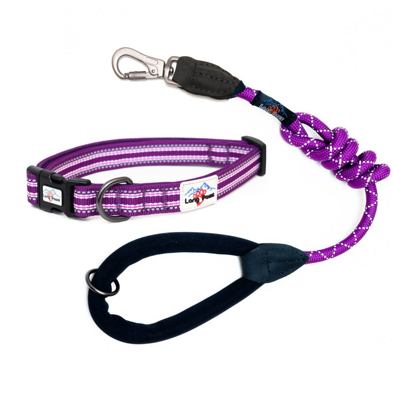 Lesă Long Paws Comfort Collection Mov pentru caini