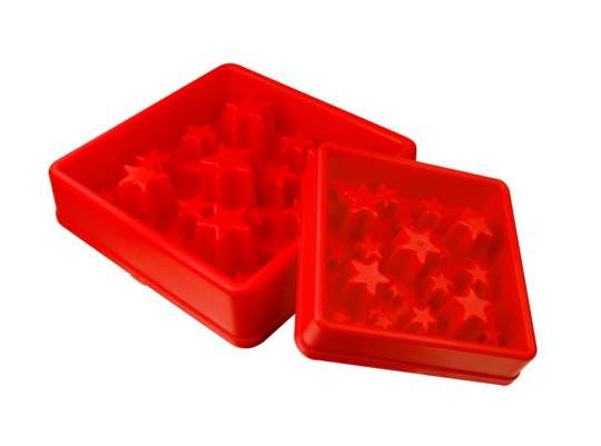 Castron hranire lenta Eat Slow Live Longer Star - Rosu