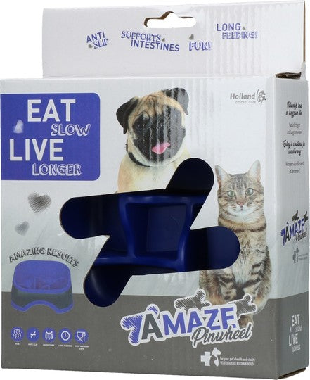 Castron hranire lenta Eat Slow Live Longer Amaze Pinwheel 13cm