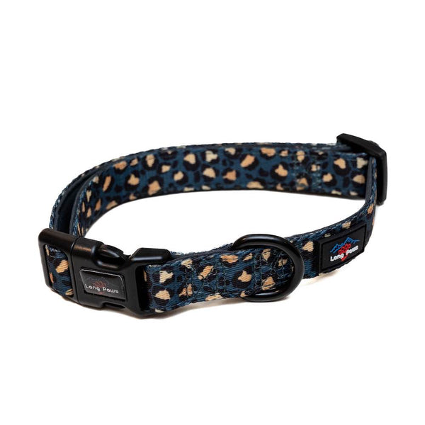 Zgarda Long Paws FTD - Leopard verde&auriu
