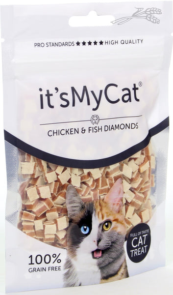 It's My Cat recompense pentru pisici Pui si Peste Diamonds 50g