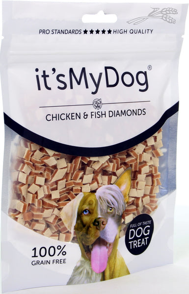 It's My Dog Recompense pentru caini Pui&Peste Diamonds 85 g