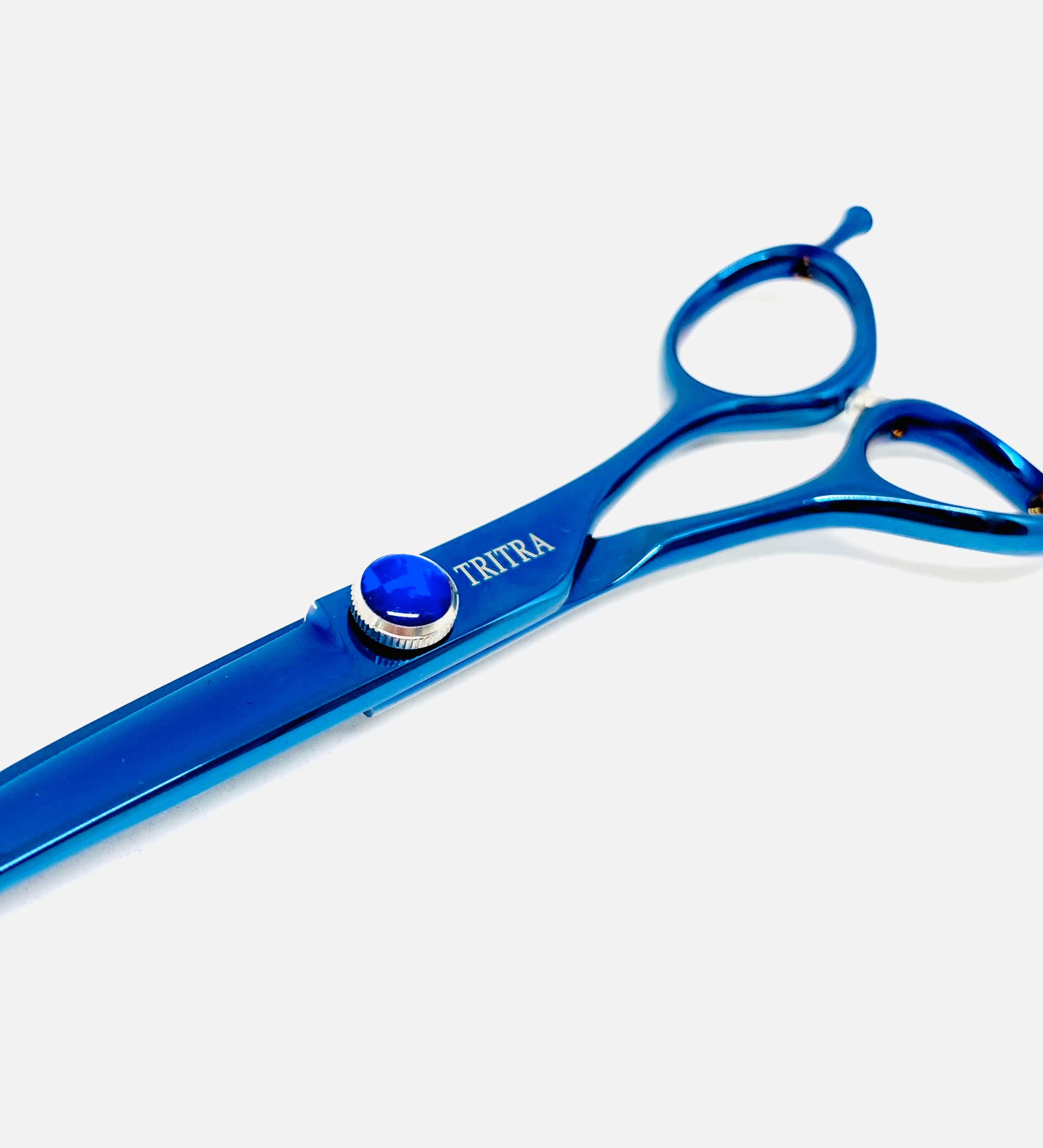 Tritra Foarfeca Curba  Blue 16,5cm  440C