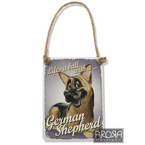 Decoratiune metal Ciobanesc German - PetGuru Pet Shop by Vetomed
