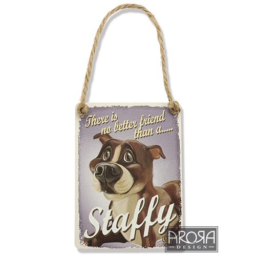 Decoratiune metal Staffy - PetGuru Pet Shop by Vetomed
