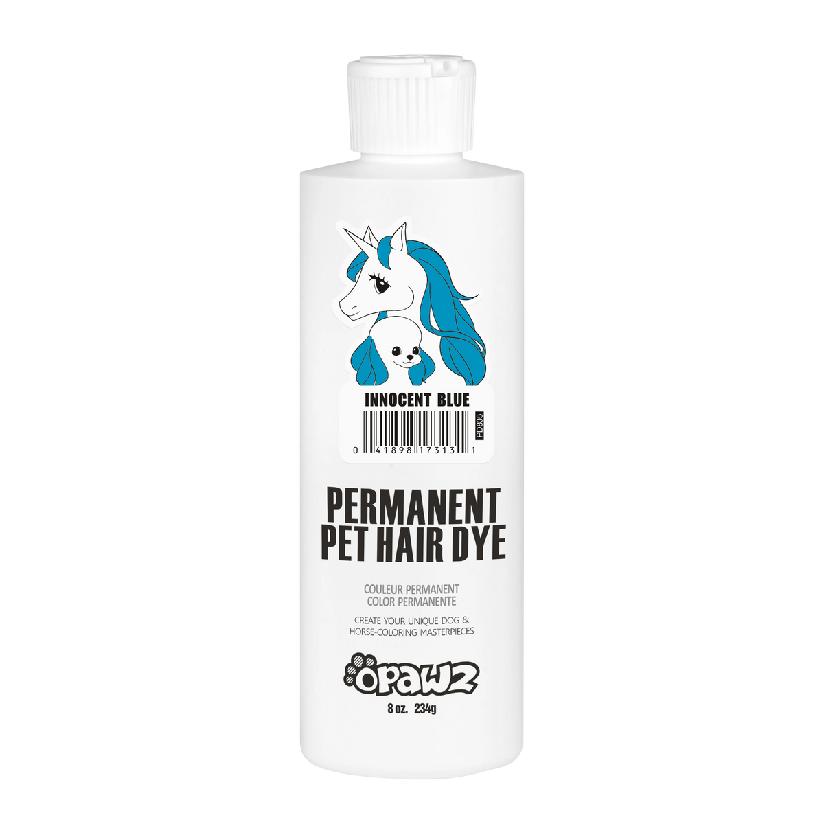 Opawz Innocent Blue- vopsea permanenta pentru caini si cai