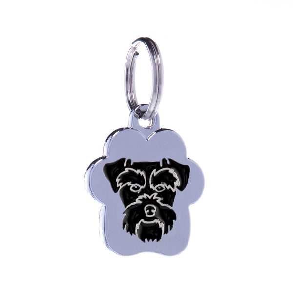 Medalion Rainbow Schnauzer Negru