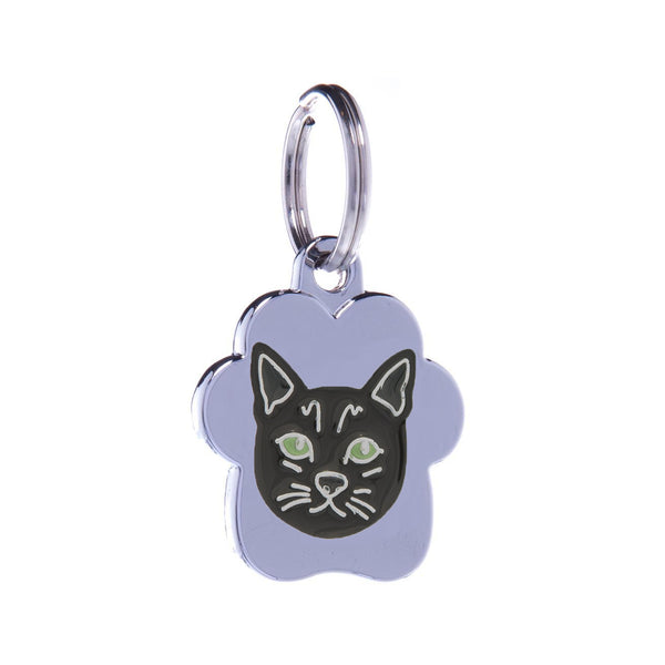 Medalion Rainbow Cap Pisica Negru