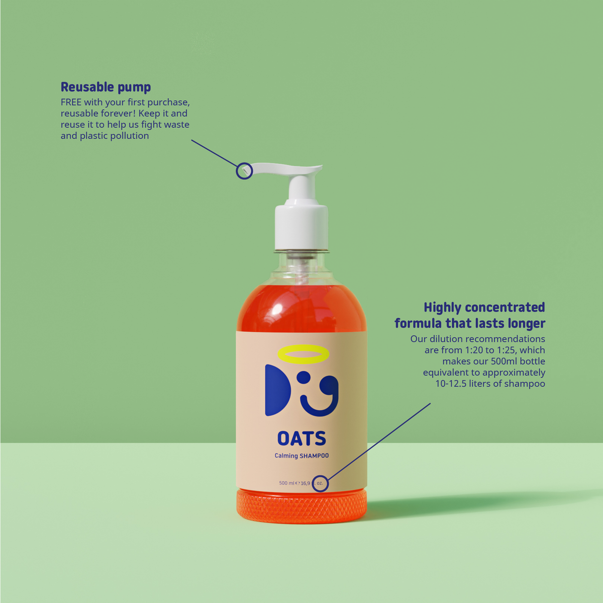 Doglyness Oats Calming Sampon 500ml