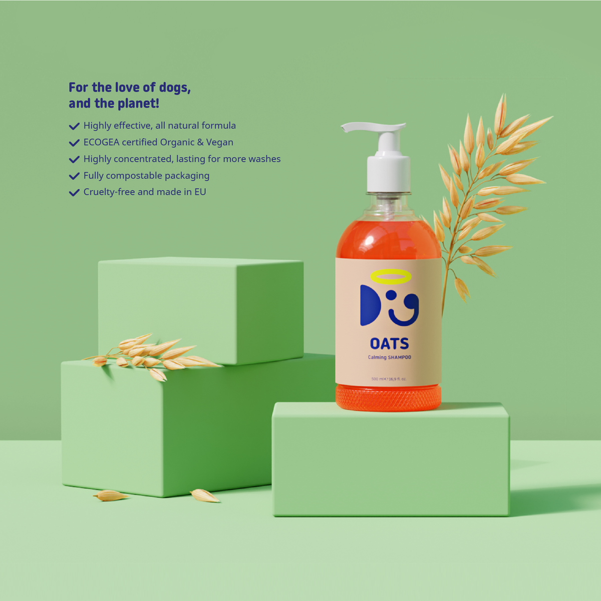 Doglyness Oats Calming Sampon 500ml