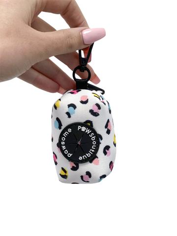 Pawsome Paws -Suport pungi igienice Pastel Leopard + 1 rola pungi