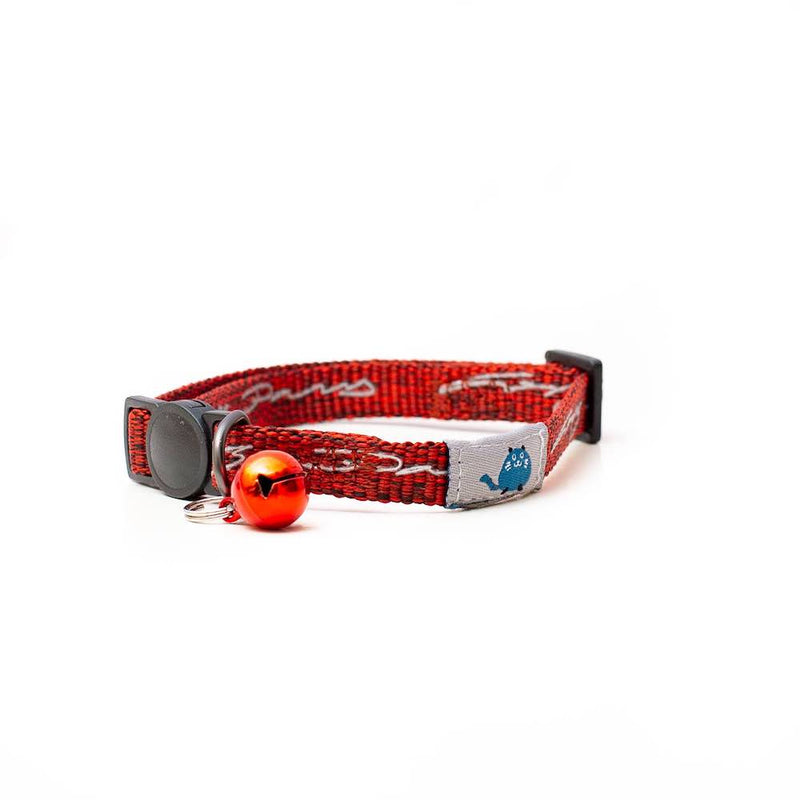 Zgarda Pisici Long Paws Reflectorizanta- Rosu