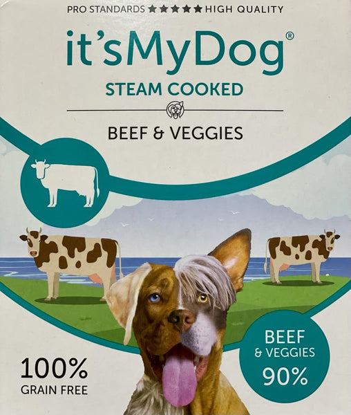 It's My Dog Hrana umeda pentru caini cu vita si legume 395g