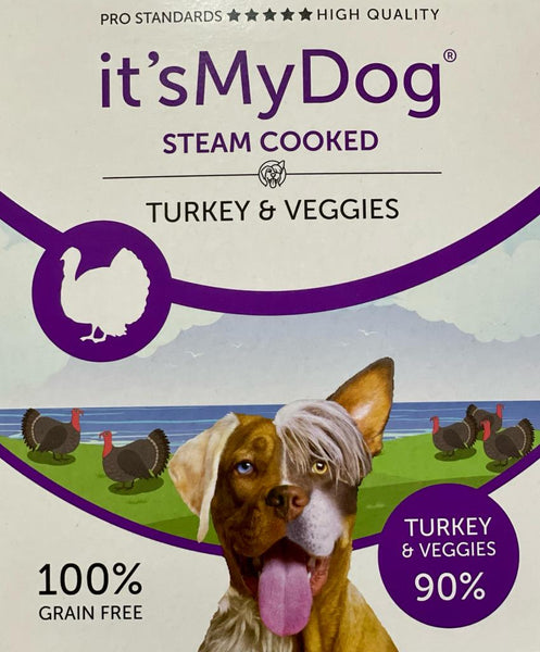 It's My Dog Hrana umeda pentru caini cu curcan si legume 395g