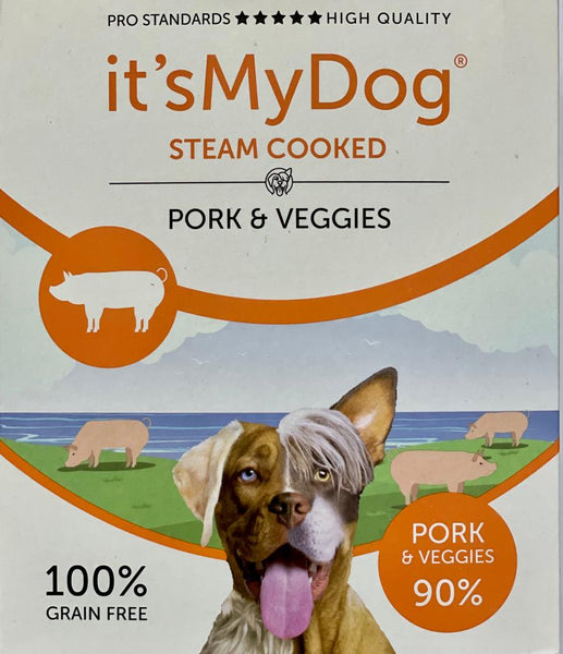 It's My Dog Hrana umeda pentru caini cu porc si legume 395g