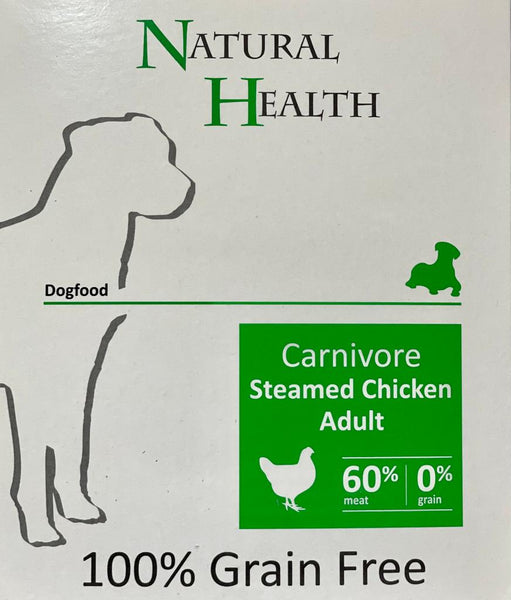 Natural Health Hrana umeda pentru caini  Carnivore-pui 395g