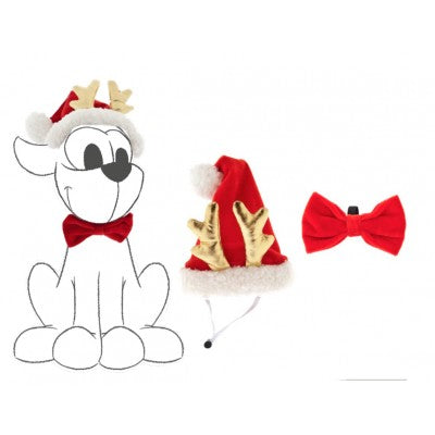 Set XMAS Palarie+Papion 36x22cm-9x5,5cm